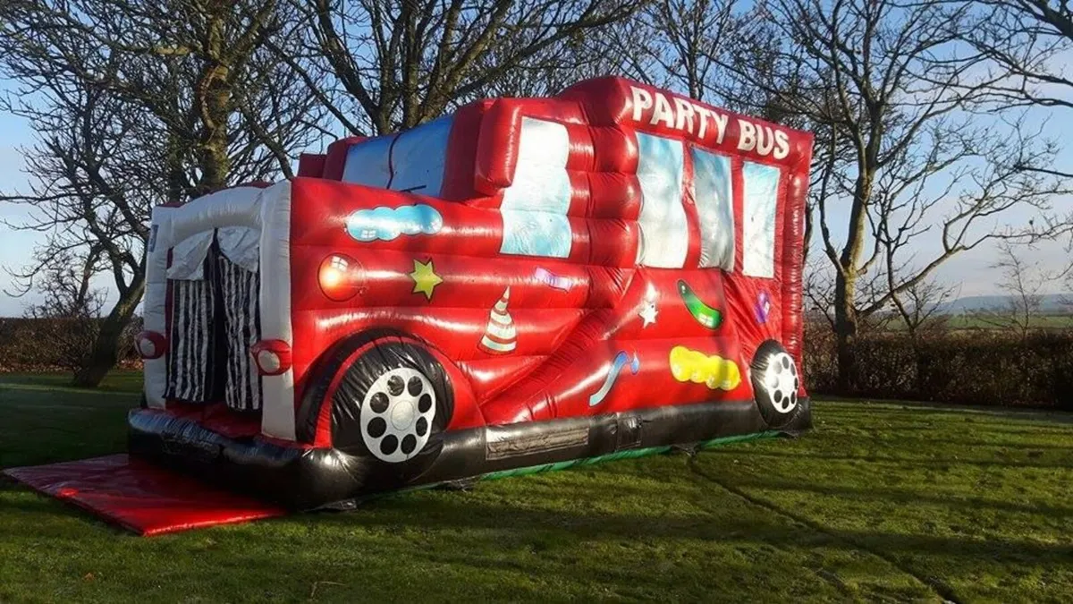 AIRQUEE BOUNCY CASTLE PARTY BUS WITH SLIDE - Image 2
