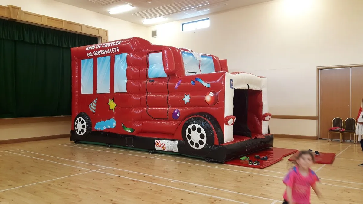 AIRQUEE BOUNCY CASTLE PARTY BUS WITH SLIDE - Image 3