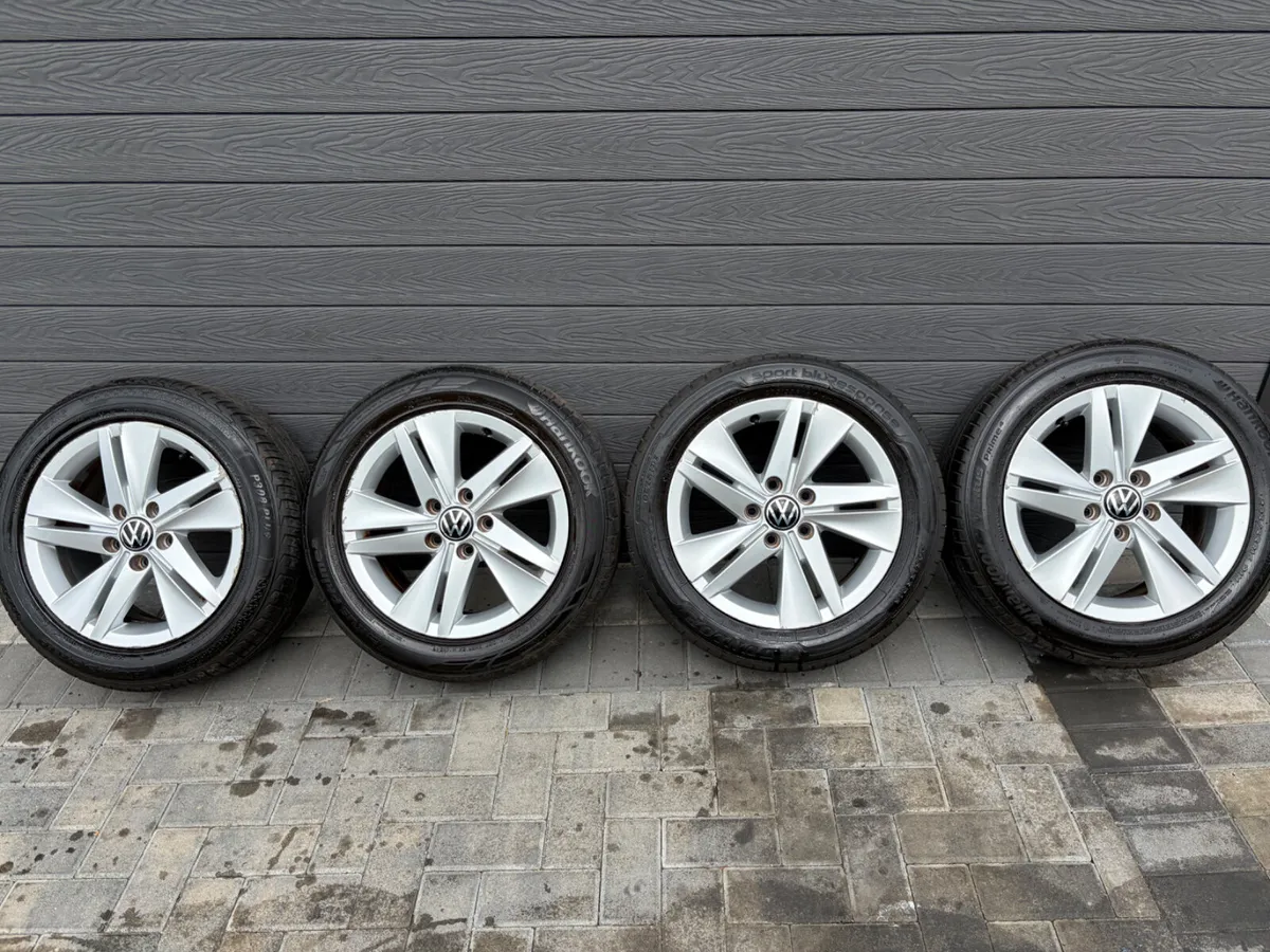 16” GENUINE VOLKSWAGEN GOLF ALLOY WHEELS & TYRES - Image 2