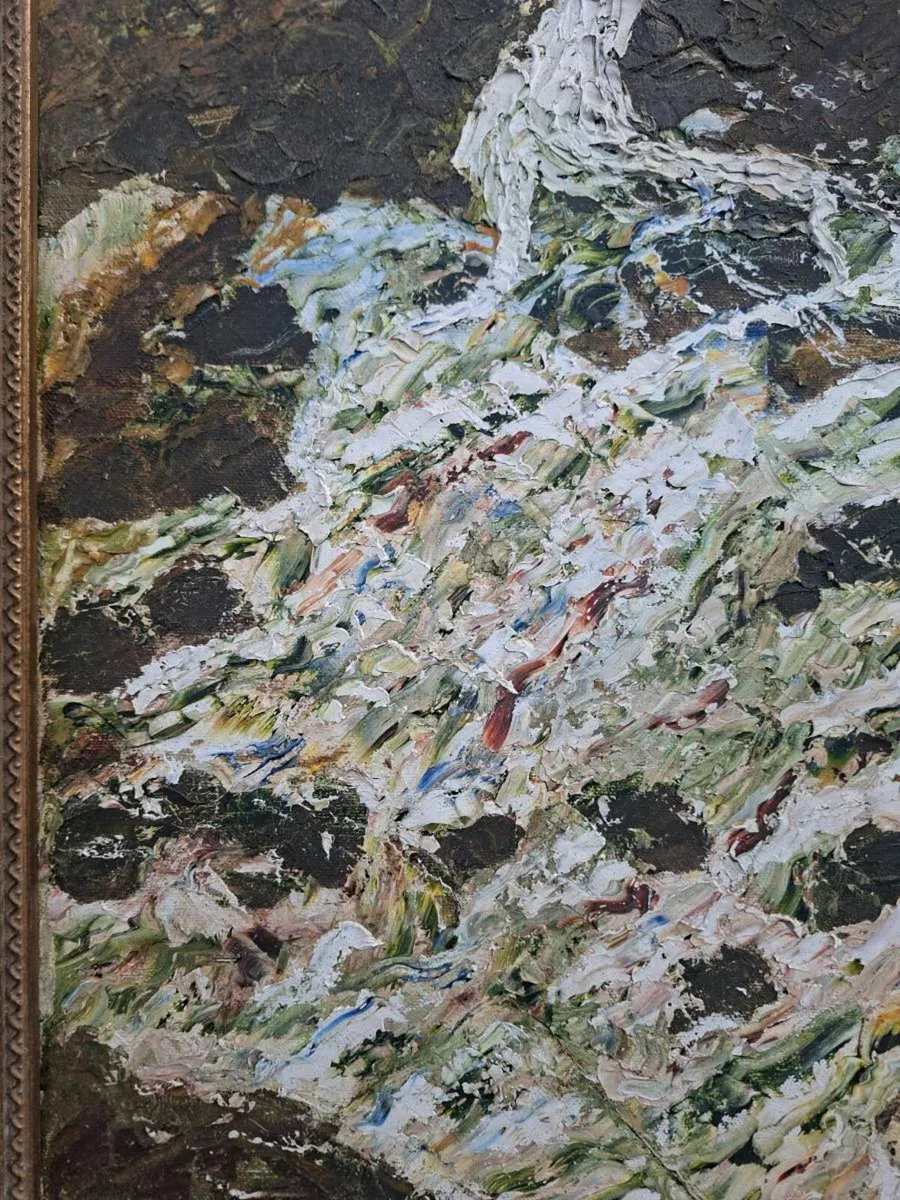 Charming Vintage signed & framed Oil painting - Image 4