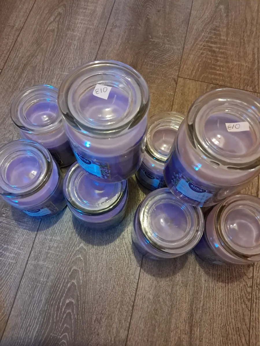 Large lavendar  Candles - Image 2