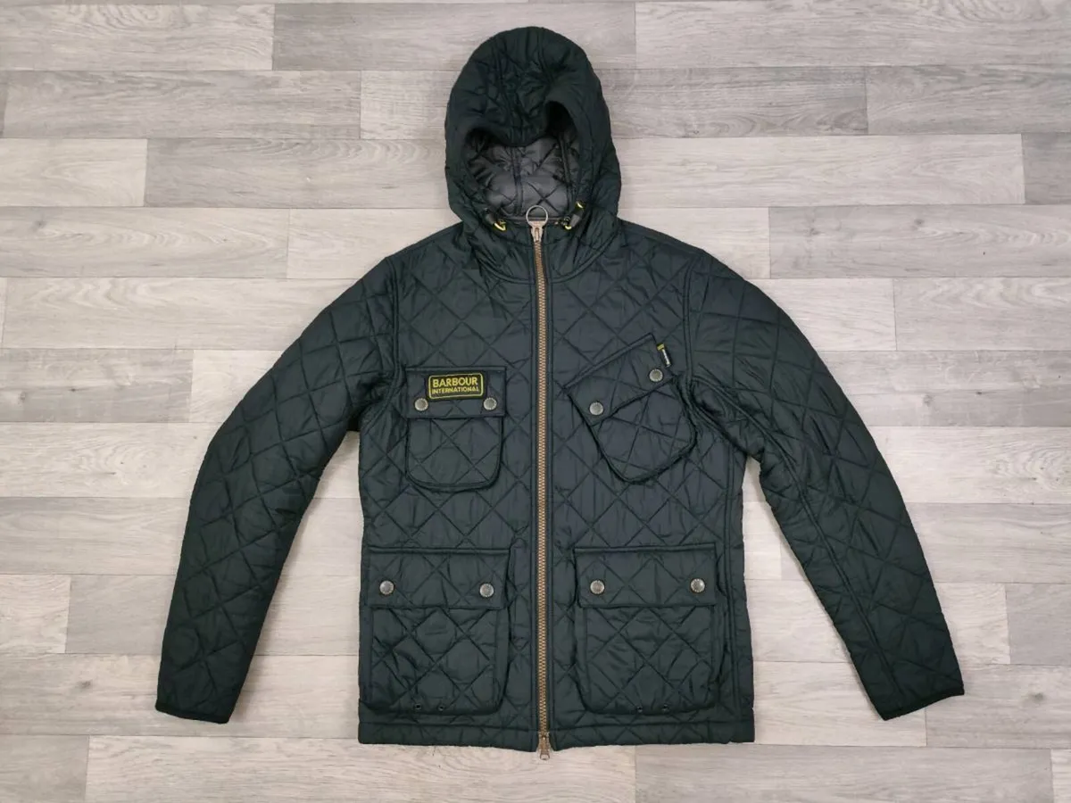 Barbour International Paxton Quilted Jacket Mens M - Image 1