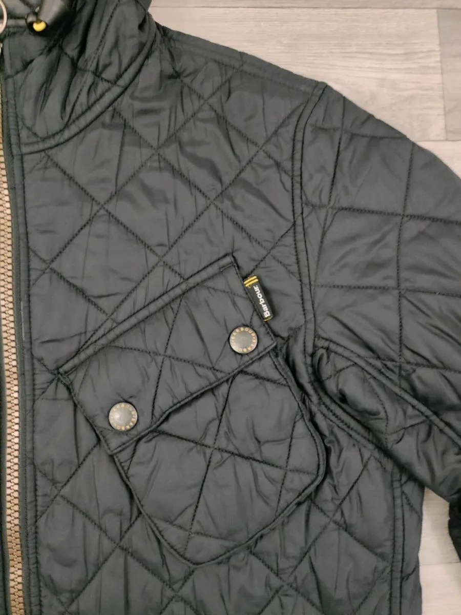 Barbour International Paxton Quilted Jacket Mens M - Image 3
