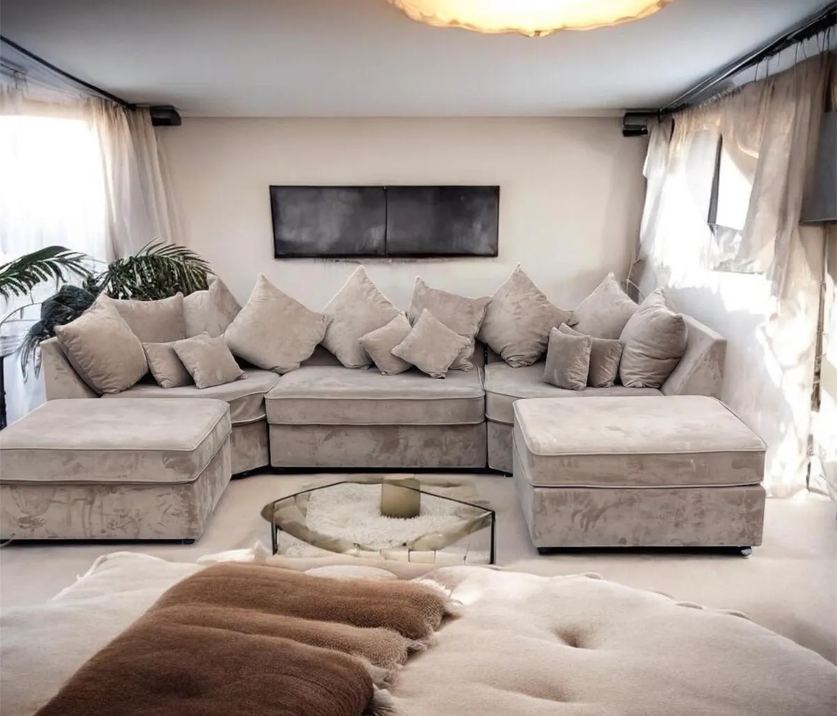 Luxury U shaped modular sofa - Image 3