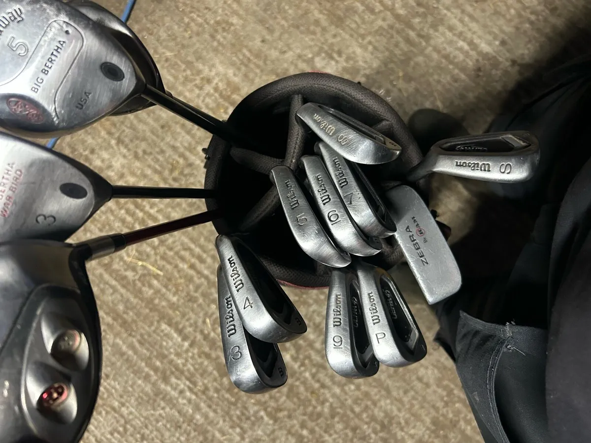 Golf clubs and bag - Image 4