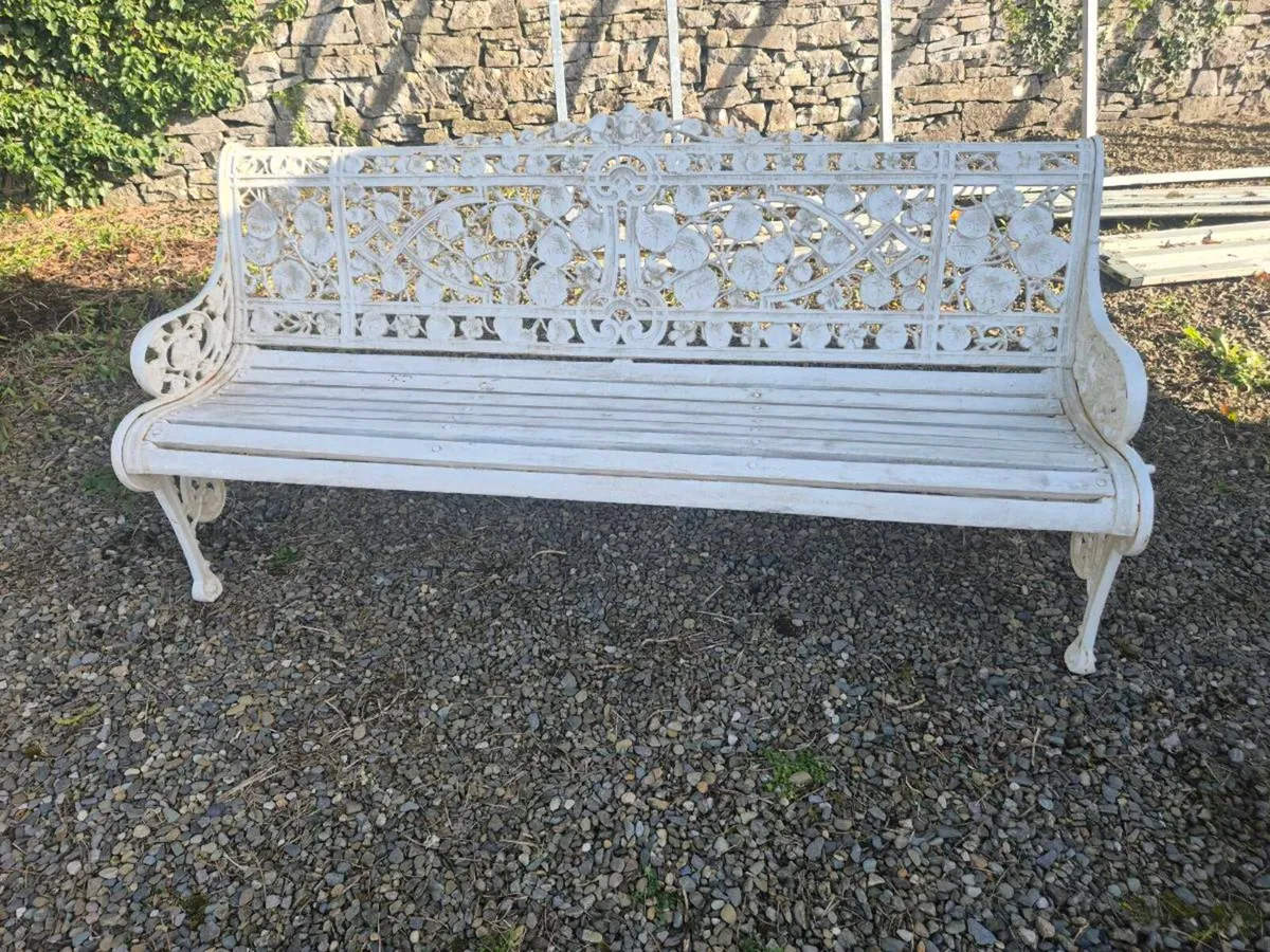 Cast iron garden chair - Image 2