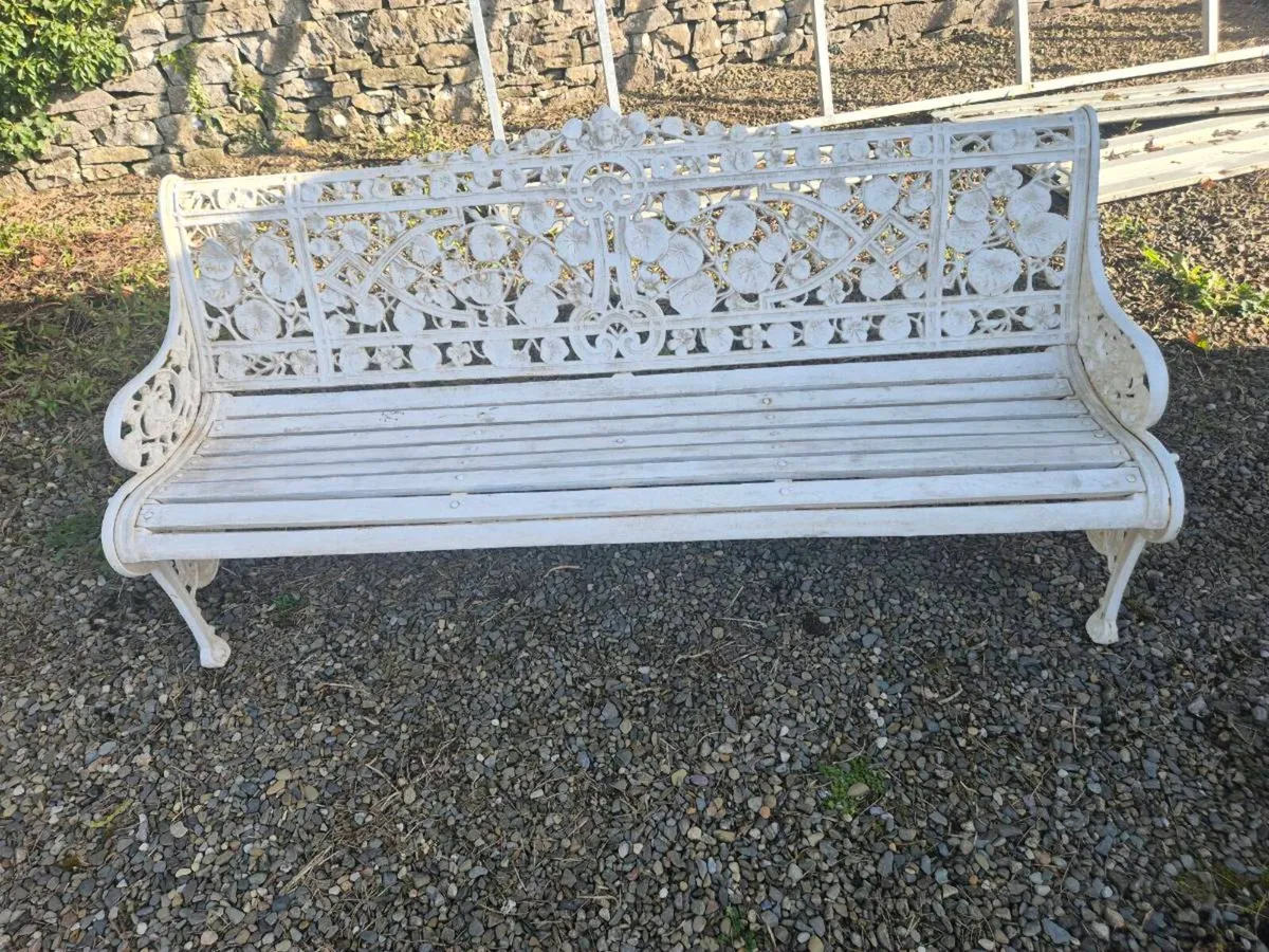 Cast iron garden chair - Image 3
