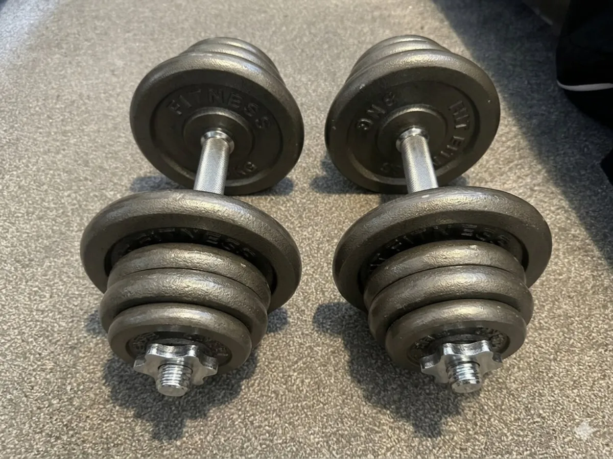 2 x 25KG Adjustable Dumbell - Image 1