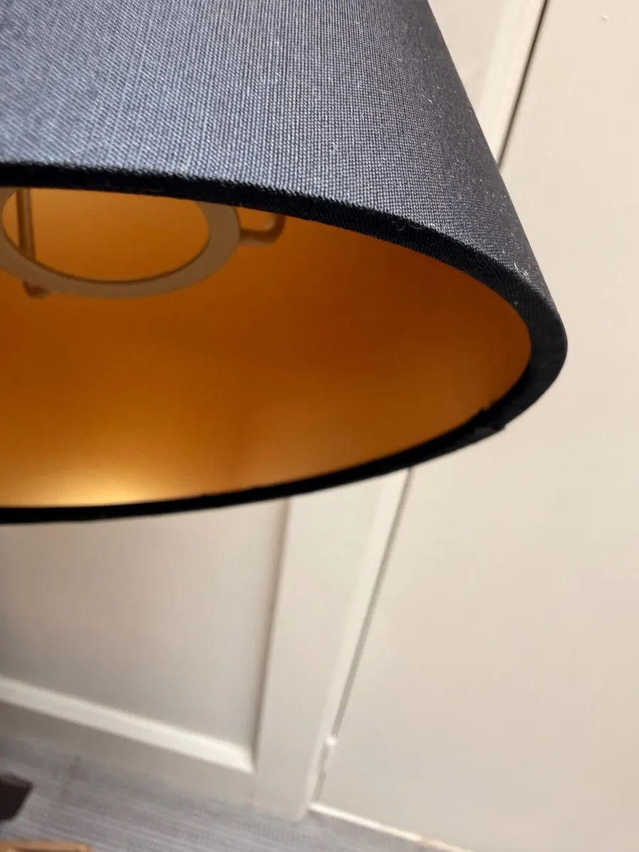 Black silk lampshades - Image 2
