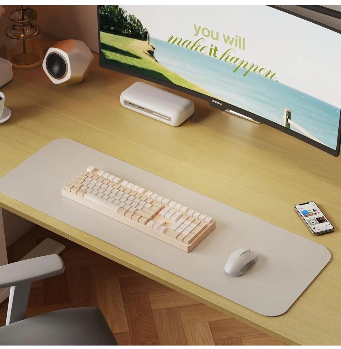 100 x 60 cm Standing Desk, Electric Height Adjusta - Image 4