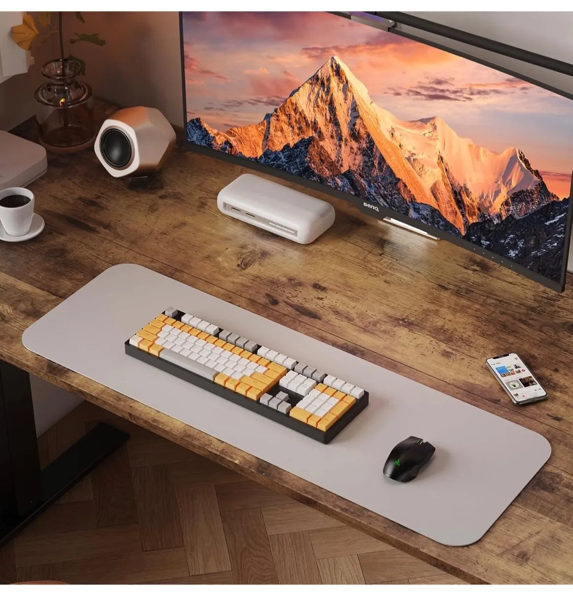 100 x 60 cm Standing Desk, Electric Height Adjusta - Image 4