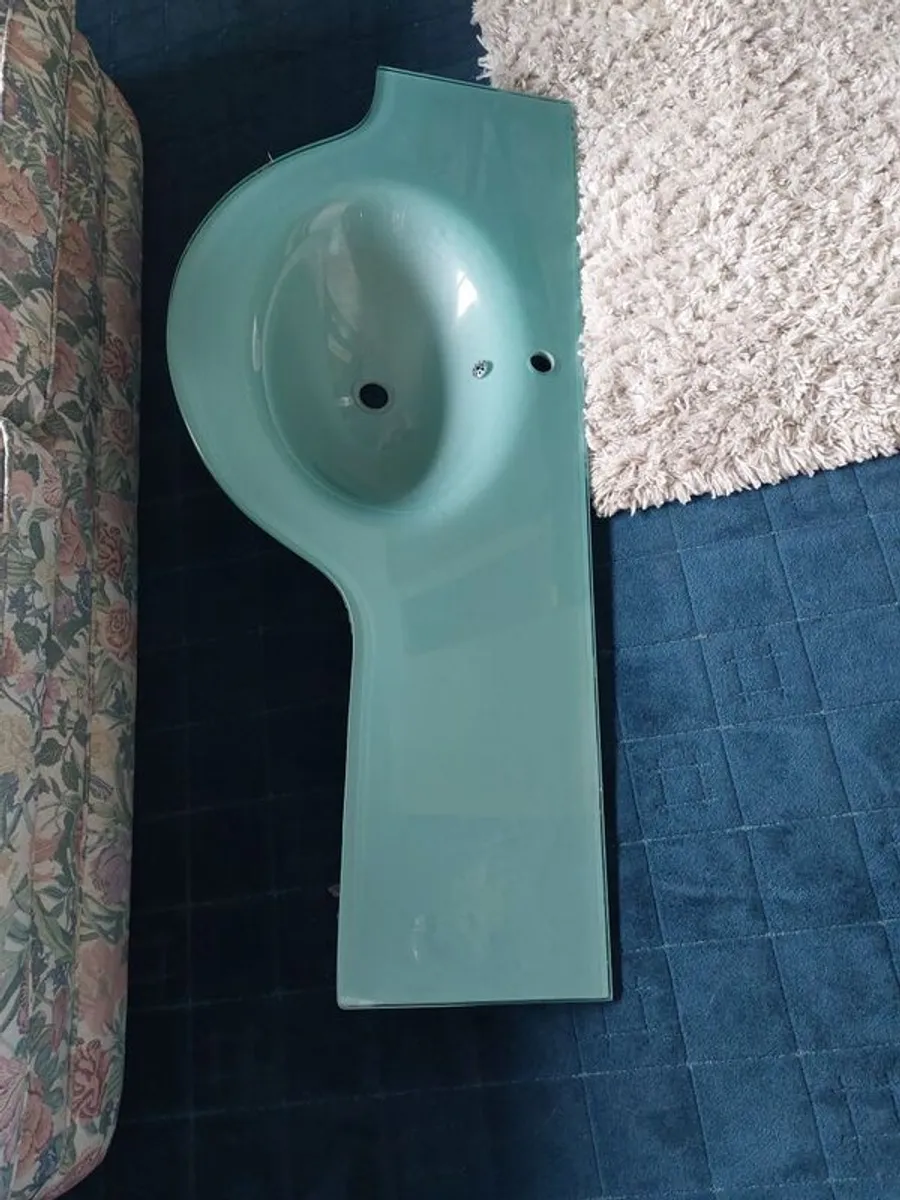 Glass Wall Hung Basin/Sink - Image 2