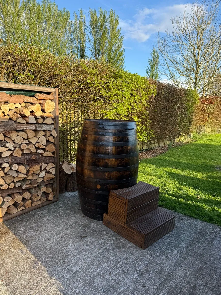 Ice Bath / Cold Plunge Whiskey Barrel - Image 1