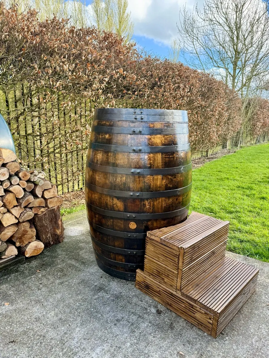 Ice Bath / Cold Plunge Whiskey Barrel - Image 2