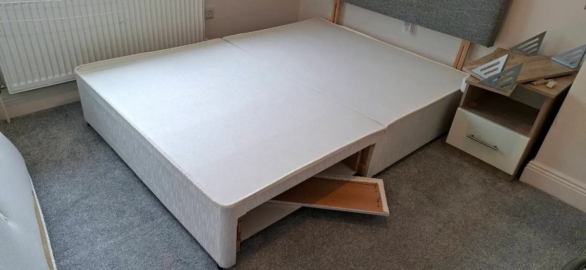 Double bed Divan & Headboard - Image 1