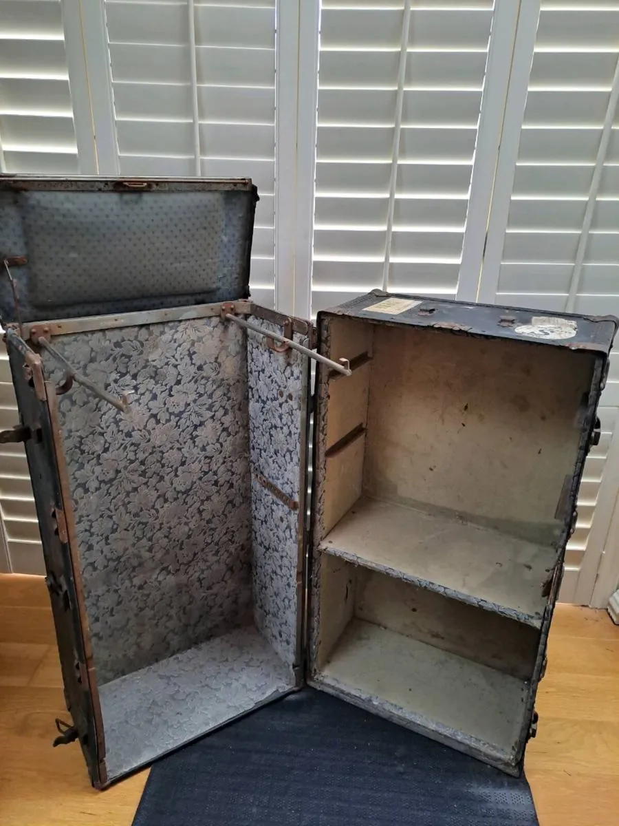Antique Steamer Trunk - Image 1