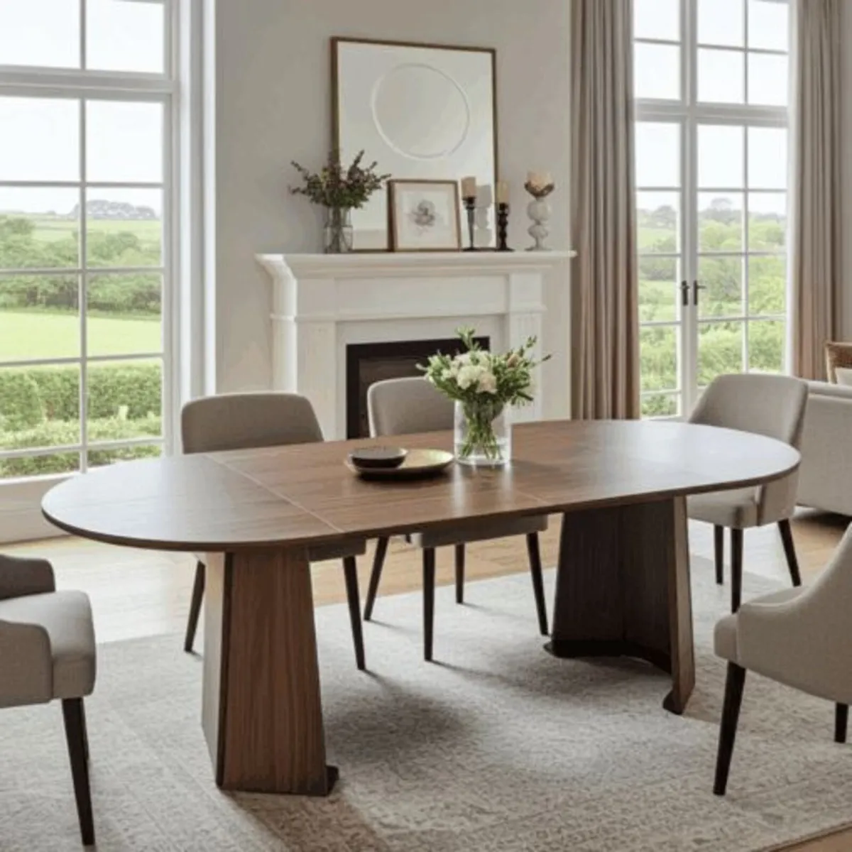 Sterling Extendable Round Dining Table up to 180 - Image 1