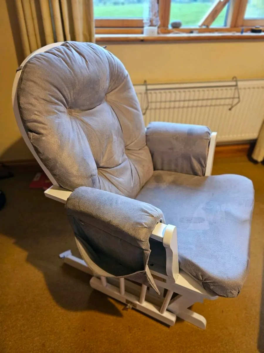 Babylo Glider Feeding Chair and Footstool. - Image 2