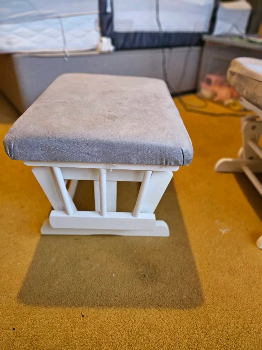 Babylo Glider Feeding Chair and Footstool. - Image 3
