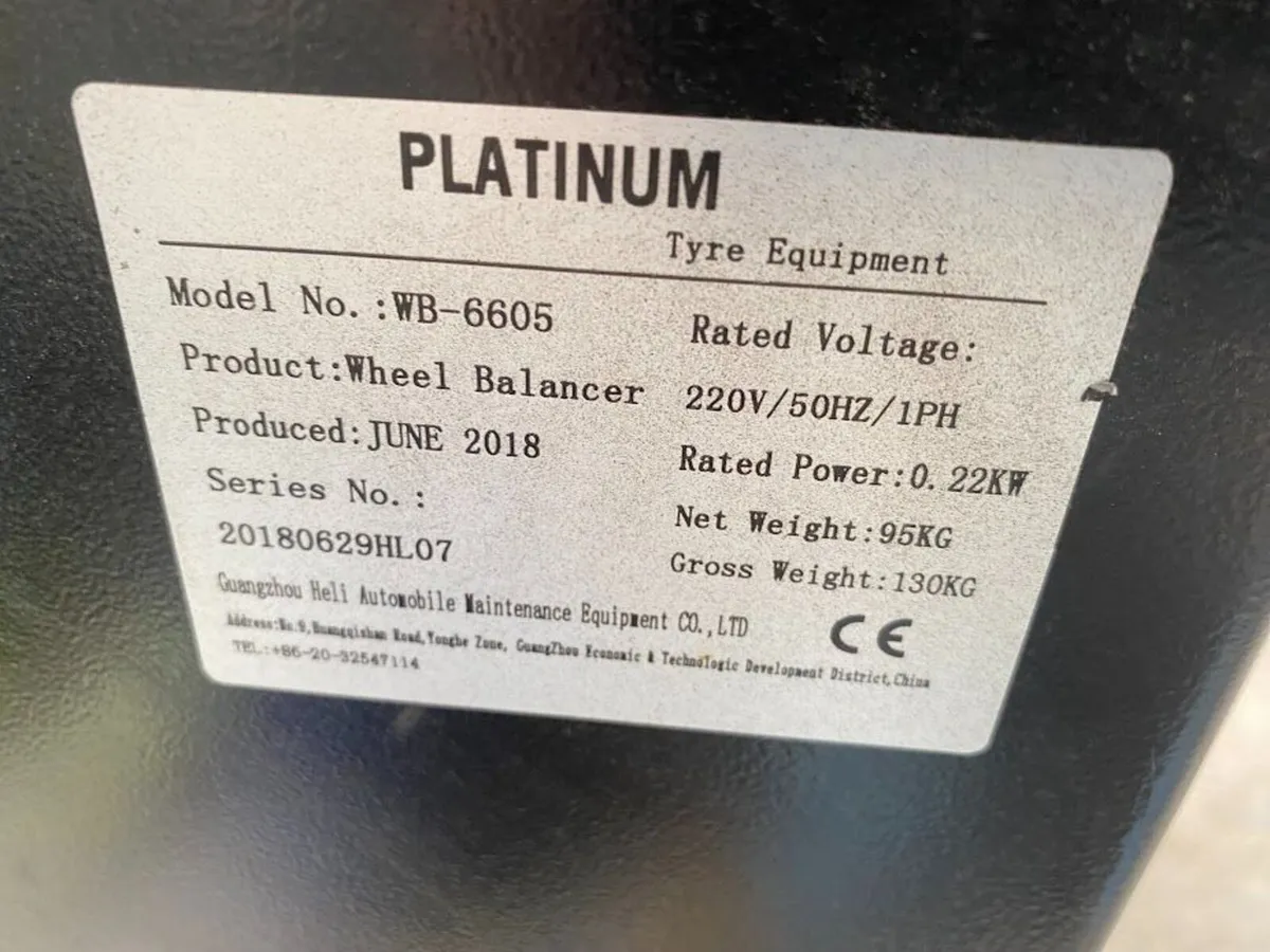 Platinum WB 6605 Wheel Balancer - Image 4