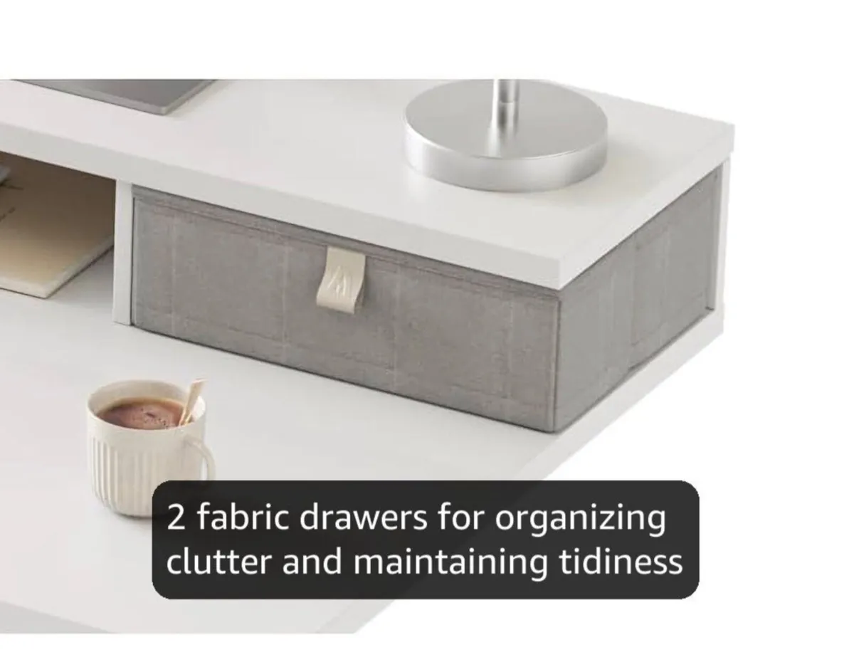 Electric Adjustable Height Desk with 2 Drawers, 12 - Image 3