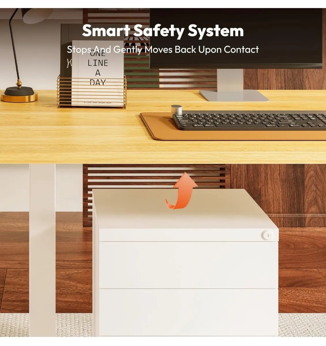 110 x 54 Electric Standing Desk ONE PIECE Height A - Image 4