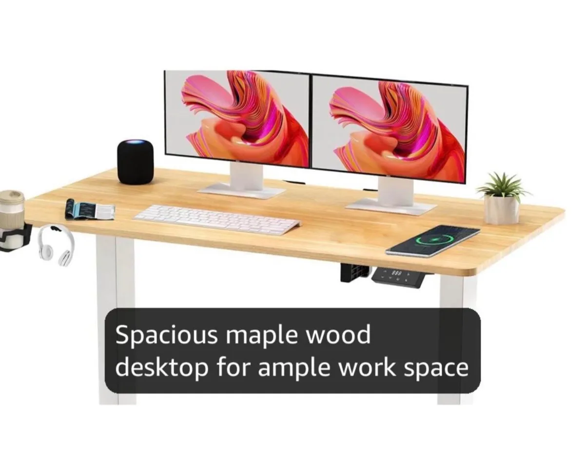 110 x 54 Electric Standing Desk ONE PIECE Height A - Image 1