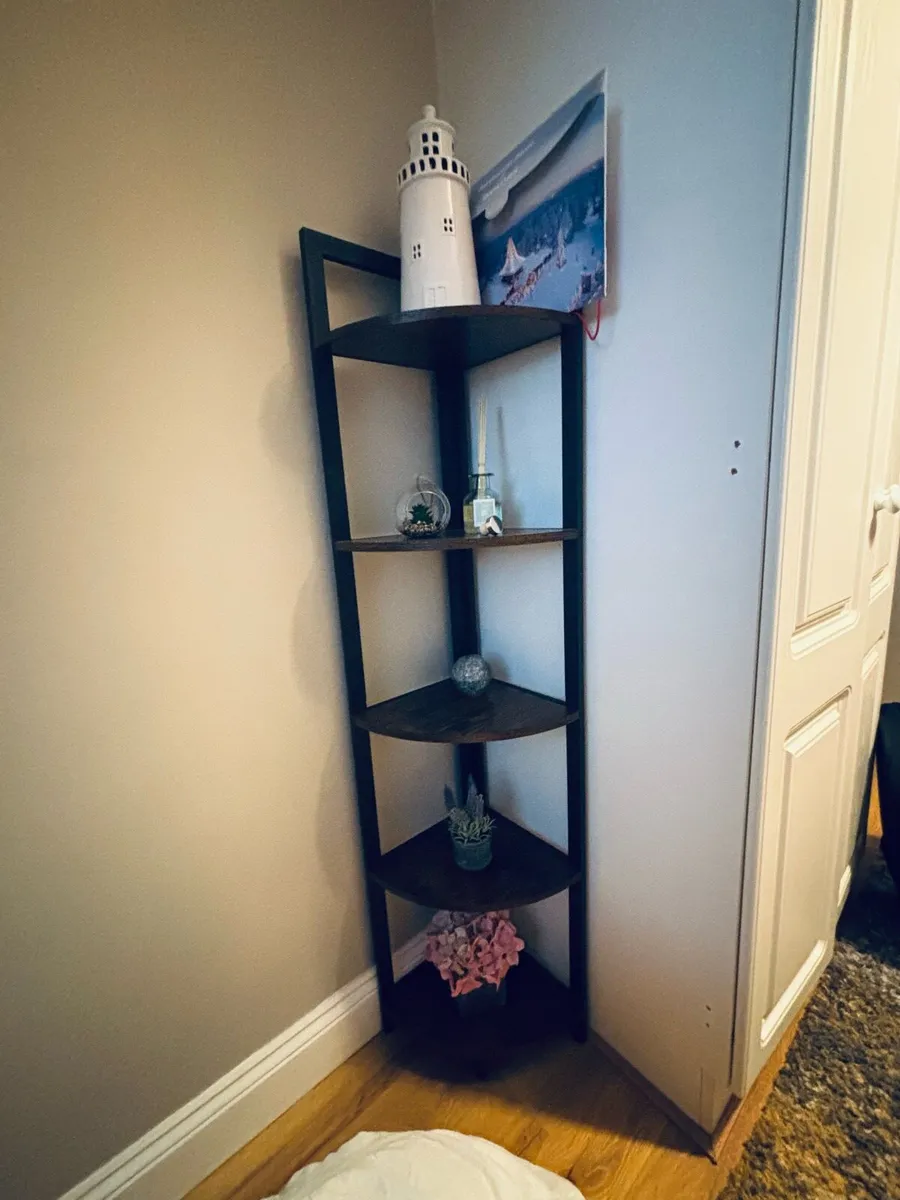 5 Tier Corner Bookcase - Image 2