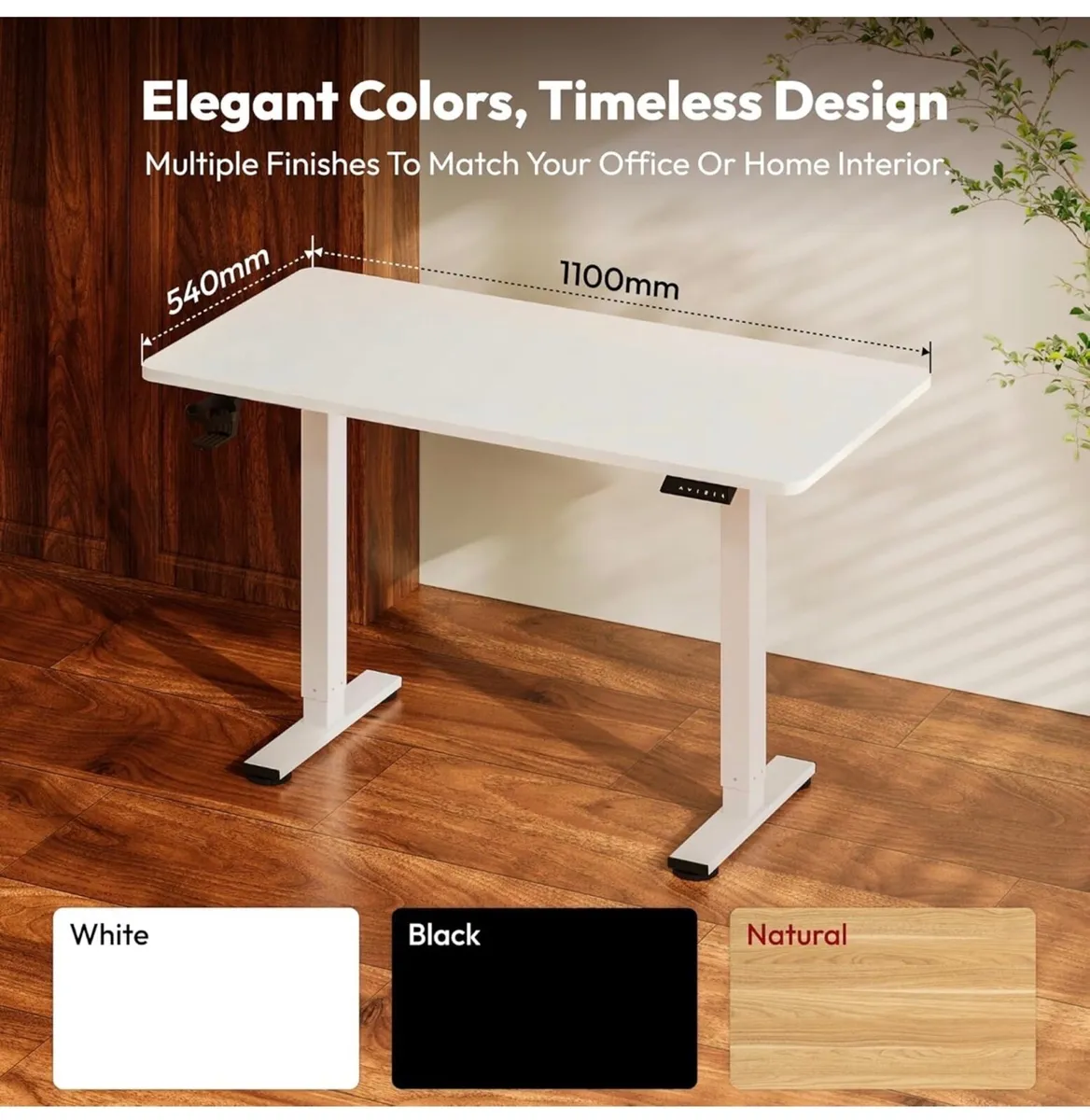 Electric Standing Desk ONE PIECE 110 x 54 Height A - Image 1