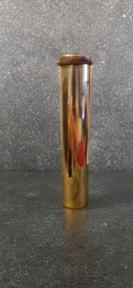Original 1914 WWI British Army Brass Rifle Oiler - Lee Enfield - Marked - Image 3