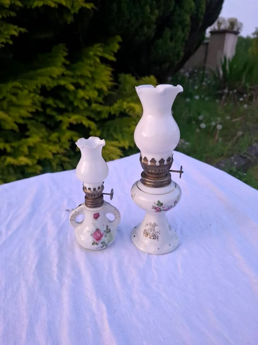 Duo miniatures oil lamp postage possible - Image 2
