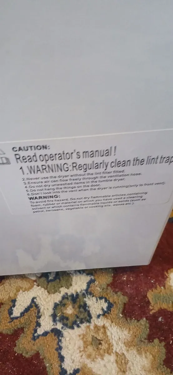 Belling Tumble Dryer - Image 4