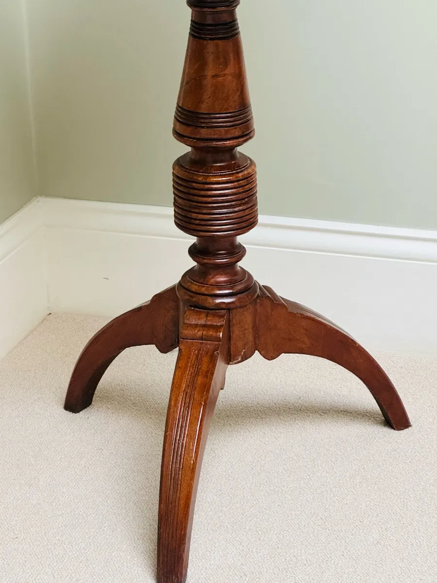Antique Mahogany Shaving / Makeup Stand - Image 4