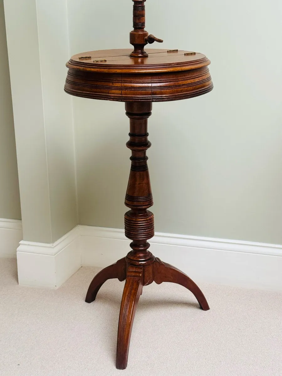 Antique Mahogany Shaving / Makeup Stand - Image 3