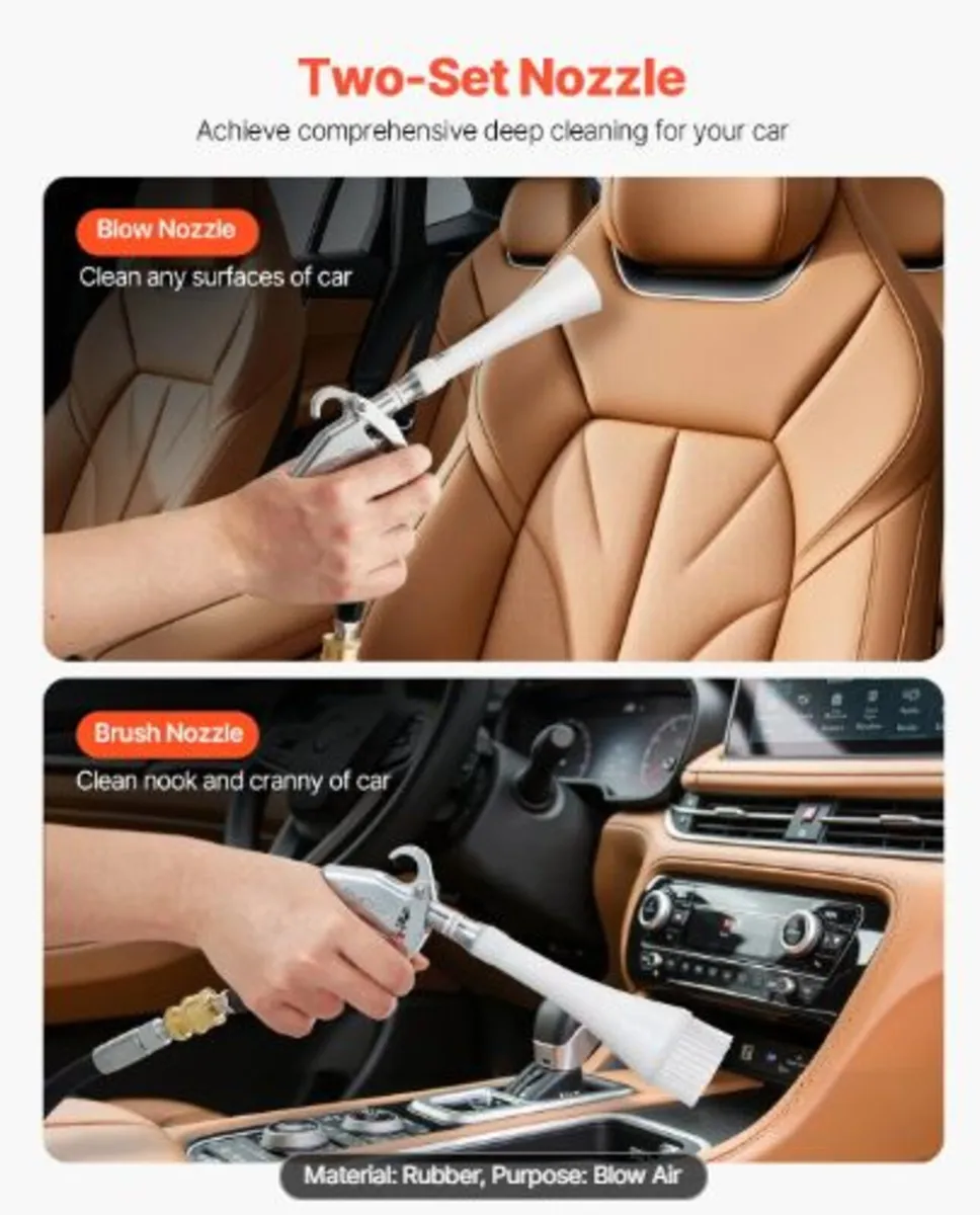 Car Cleaning Gun,6-9.2 Bar High-Pressure Air Blow - Image 2