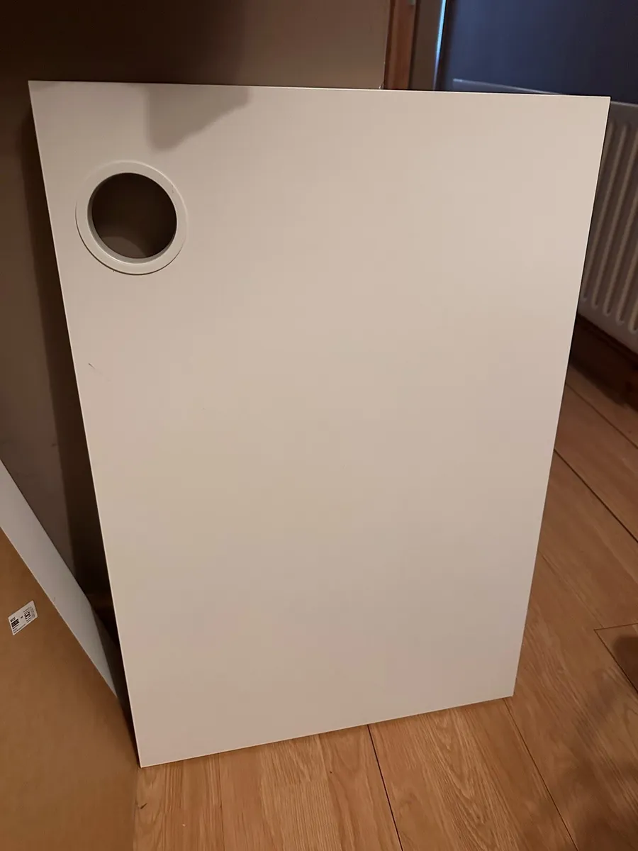 White desk Ikea 73x50cm - Image 2