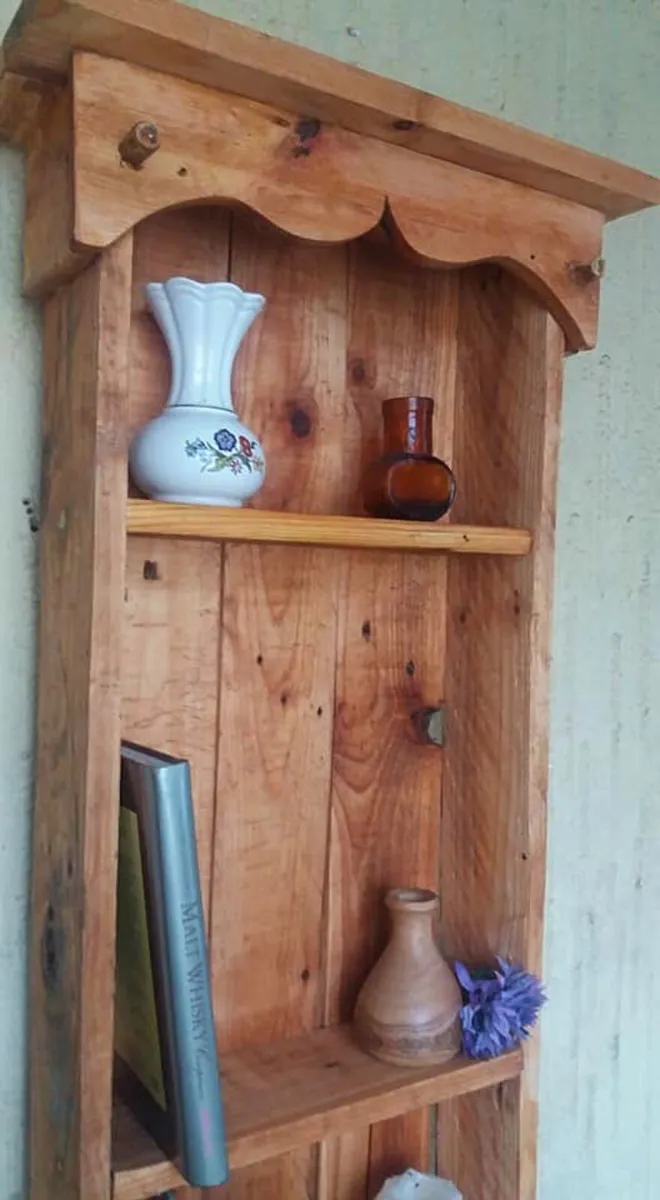 Rustic floating wall shelved display / storage - Image 3