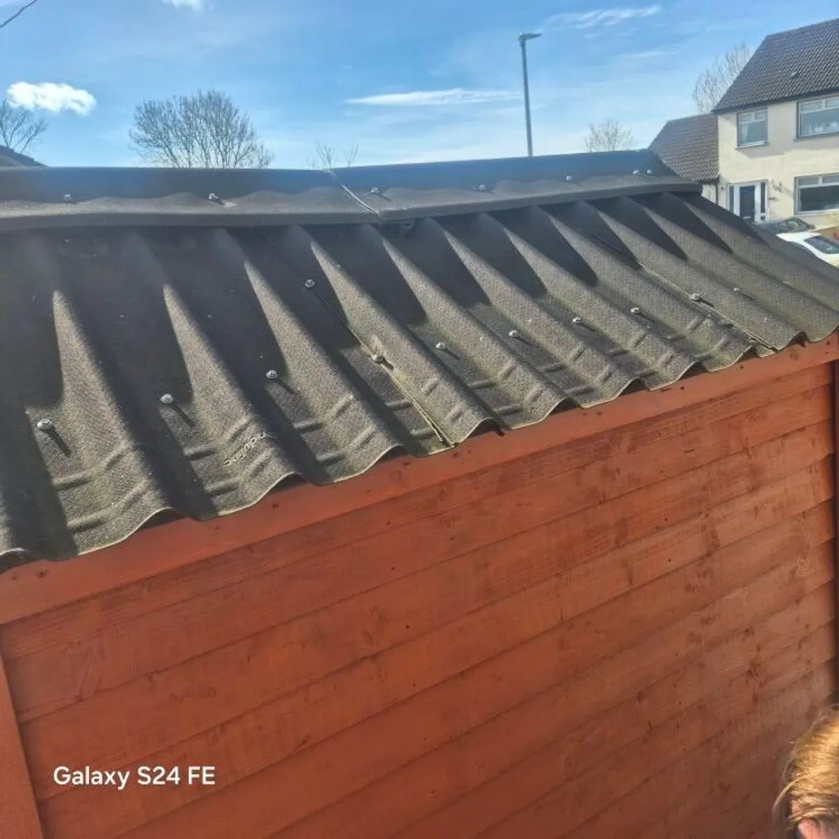 Like new inside .Fantastic shed genuine reason for sale Polystyrene roof fitted - Image 3
