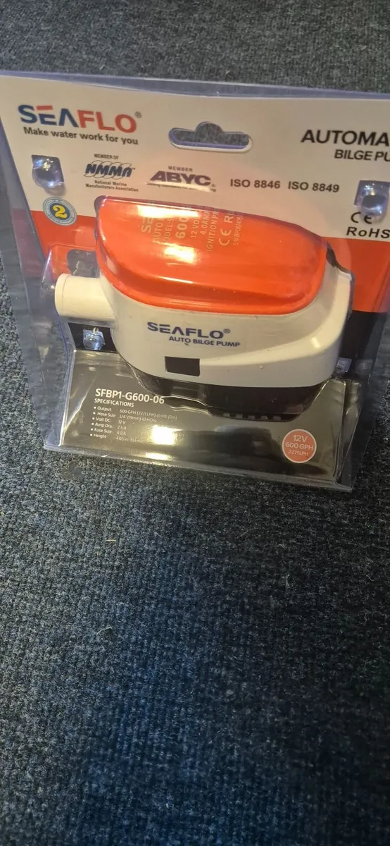 €34  12v   Automatic Bilge pump 600g - Image 1