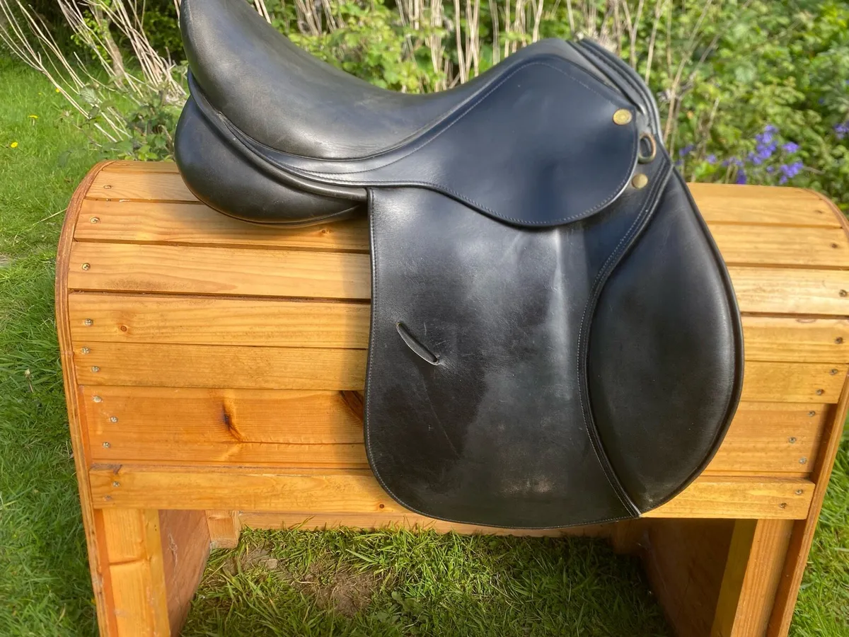 16” premier pony black Leather saddle - Image 4