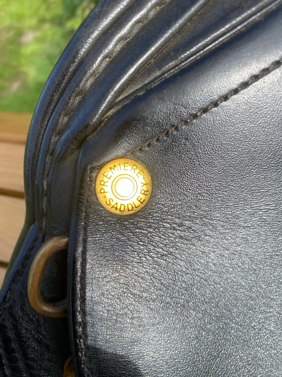 16” premier pony black Leather saddle - Image 2