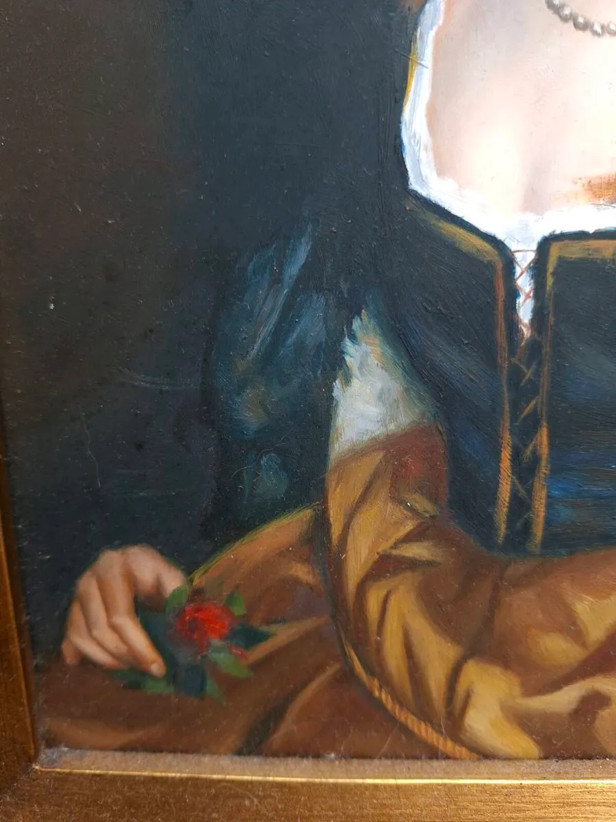 Beautiful Antique Oil Painting in a Gold frame - Image 4