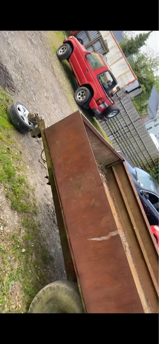 Tipping tralier + power washer on trailer 1000lt - Image 3