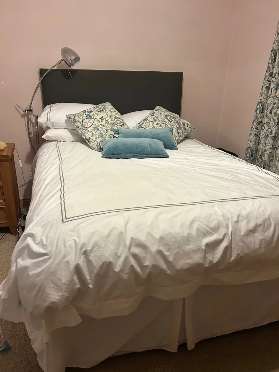 Double bed and mattress