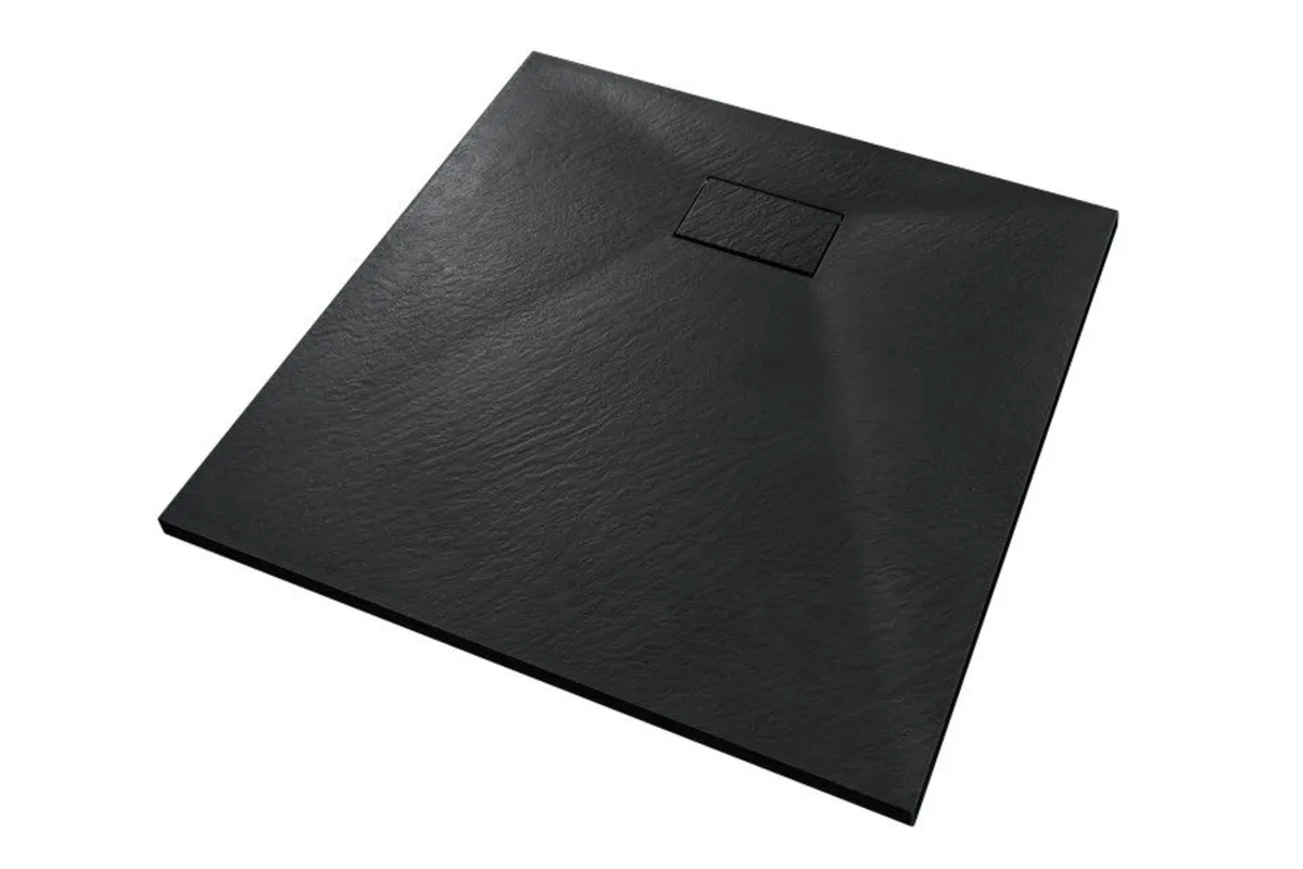 Vexo Black square shower tray 90x90 2.6 cm - Image 2