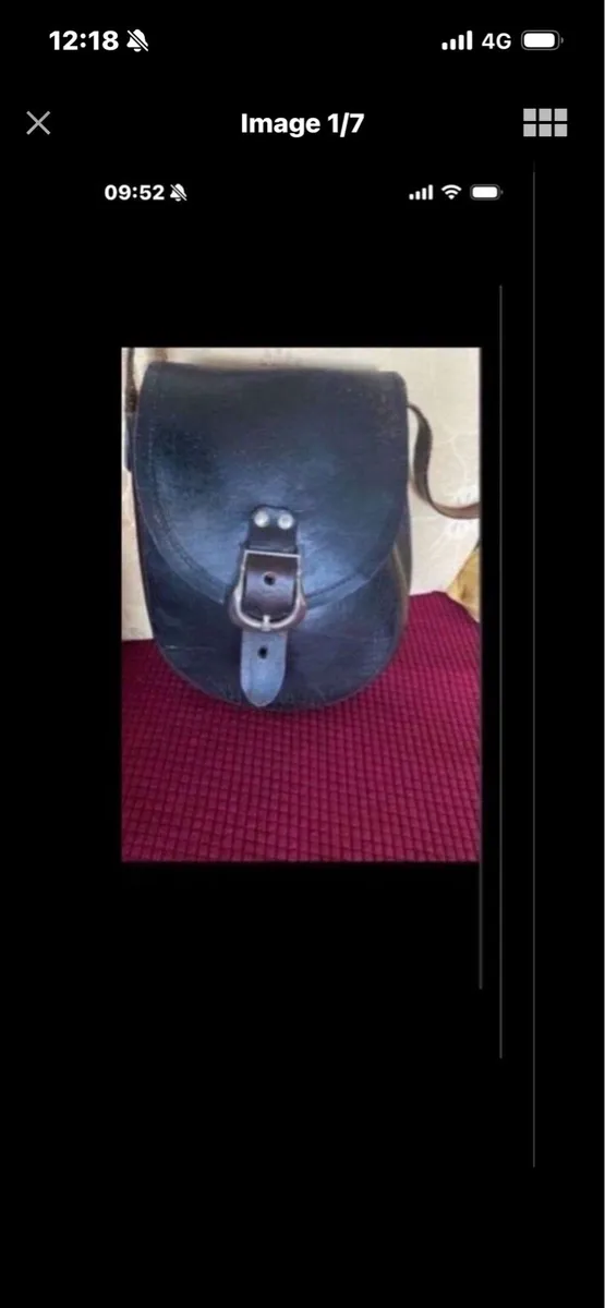 Vintage  Army Leather Shoulder Bag - Image 1