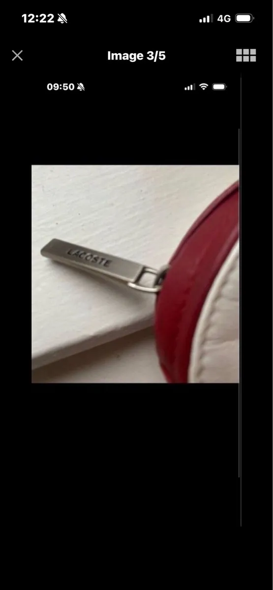 Lacoste Leather Toiletry/ Perfume Wallet - Image 3