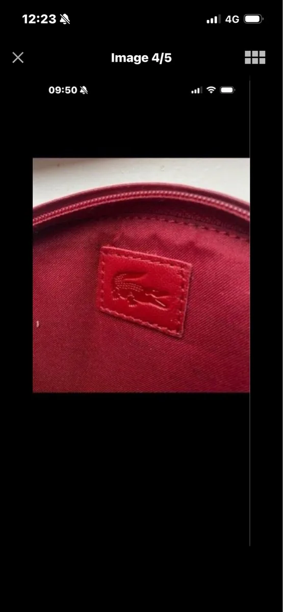 Lacoste Leather Toiletry/ Perfume Wallet - Image 4