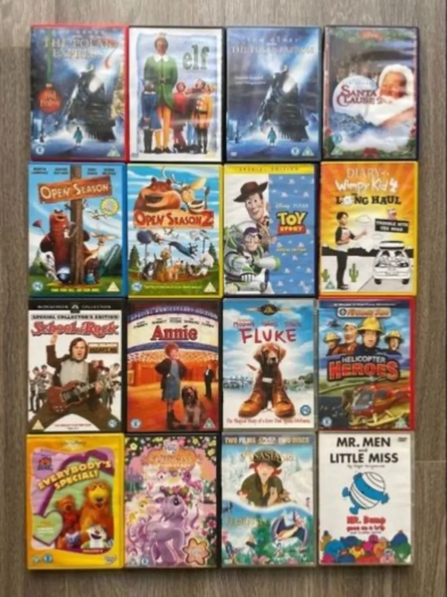 Children's DVD’s €4 each, 3 for €10
