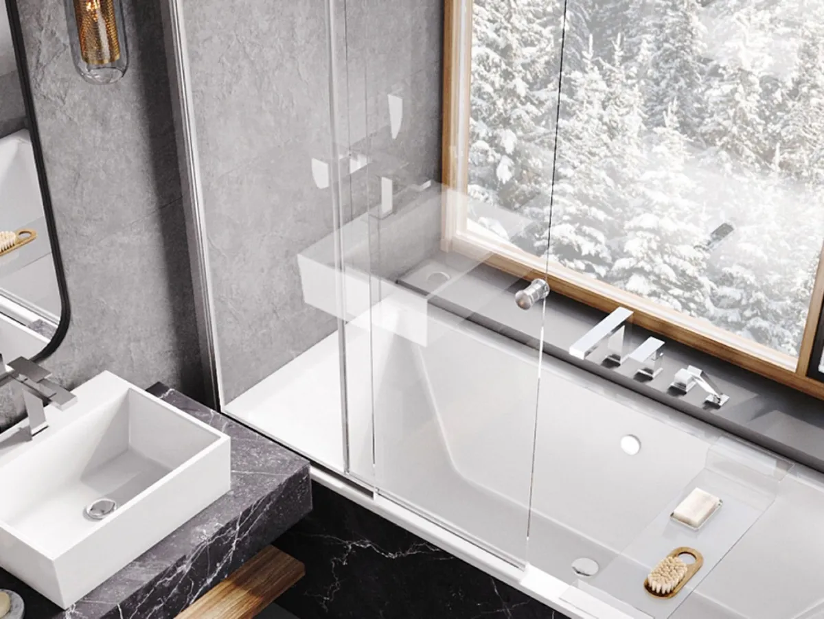 The Walk-In Kit cabin + drain + tray + therm TAP - Image 2